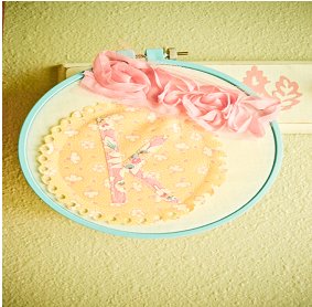 Fabric Filled Embroidery Hoop