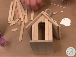 Wooden Birdhouse Cottage