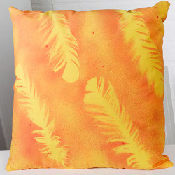 Feather Printed Pillow