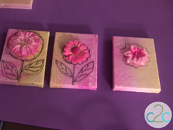 Mini Floral Canvases
