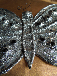 Vintage Faux Metal Butterfly
