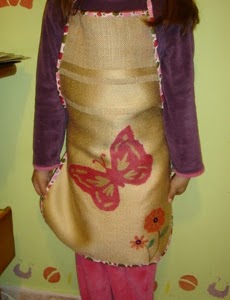 Hand Painted Apron for Kids