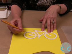 Craft Foam Bicycle Stamp