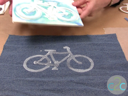 Craft Foam Bicycle Stamp
