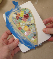 Mosaic Heart Plaque