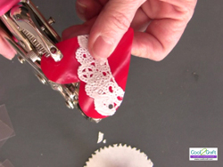 Red Plastic Cup Heart Garland