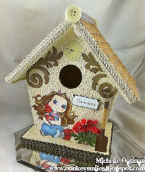 Pretty Painted Birdhouse