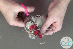 Colorful Fabric and Wire Flowers