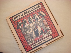 Wall of fame – Art on Pizza Boxes.