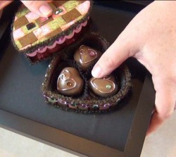 Heart Shaped Polymer Clay Tiled Chocolate Box