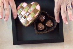 Heart Shaped Polymer Clay Tiled Chocolate Box