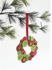 Simple Homemade Mini Wreath Ornament