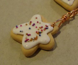 Polymer Clay Cookie Necklace