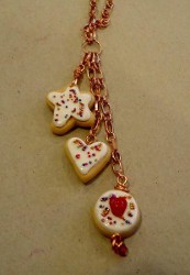 Polymer Clay Cookie Necklace