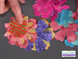 Burst of Color Fabric Flowers