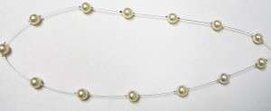 Floating Pearl Necklace Tutorial