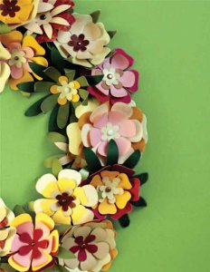 Vibrant Paper Wreath