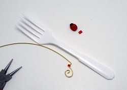 Wire Wrapped and Beaded Picnic Utensils