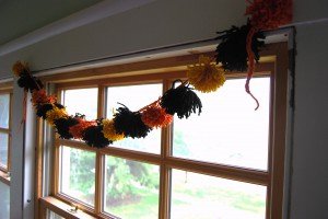 Yarn Pom Pom Garland