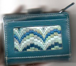 Bargello Needlepoint Wallet