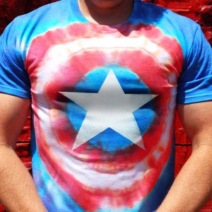 Captain America Tie Dye Tee