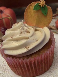 Simple Pumpkin Cupcake Toppers