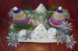 Recycled Sweater Mini Trees