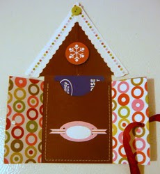 Gingerbread Gift Card Holder