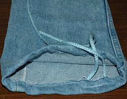 Denim Drawstring Bag