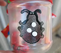 Upcucled Ladybug Storage Jars