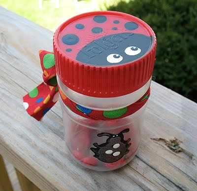 Upcucled Ladybug Storage Jars