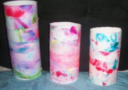 Tie-Dyed Luminaries