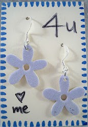 Matboard Flower Earrings