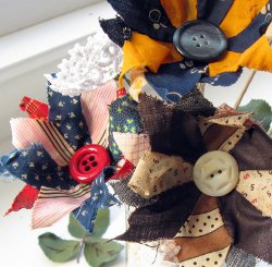 Mitzi's Fabric Flowers