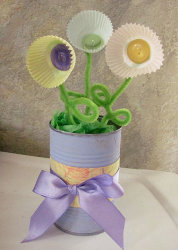 Cupcake Liner Vase