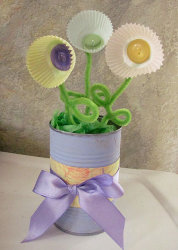 Cupcake Liner Vase