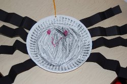 Paper Plate Spiders