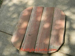 Recycled Rustic Wood Pumpkin