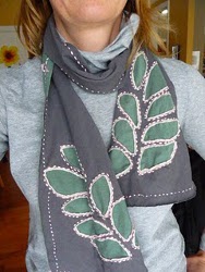 Reverse Applique Scarf