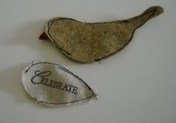 Scrappy Bird Ornament