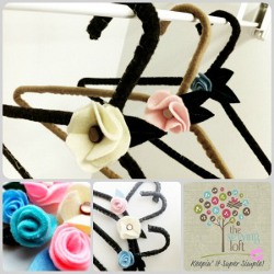 Felt Floral Clothes Hangers