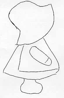 Sunbonnet Sue Outline