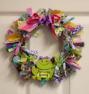 Super Scrappy Fabric Wreath