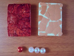 Vintage Inspired Eggshell Mosaic Bracelet