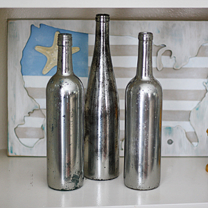 Metallic Wine Bottles