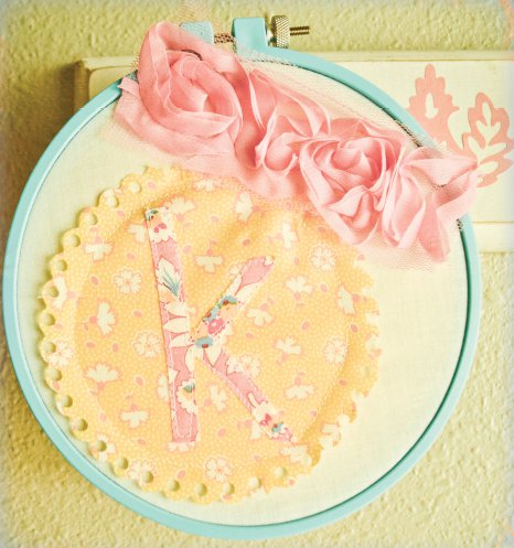 Fabric Filled Embroidery Hoop