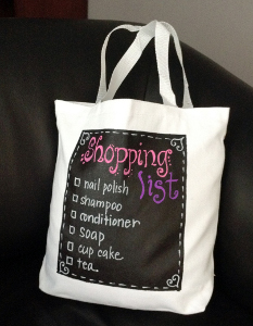 Chalkboard DIY Tote Bag