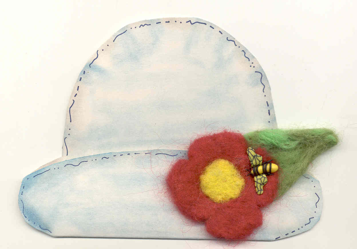 Bee in my Bonnet Felt Card