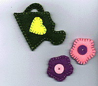 Watering Can and Flowers Magnets