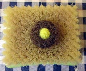 spot on needle felted beads